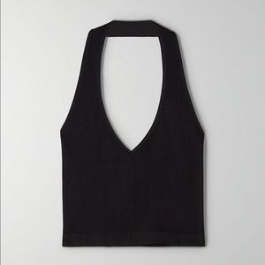 Seamless halter crop top